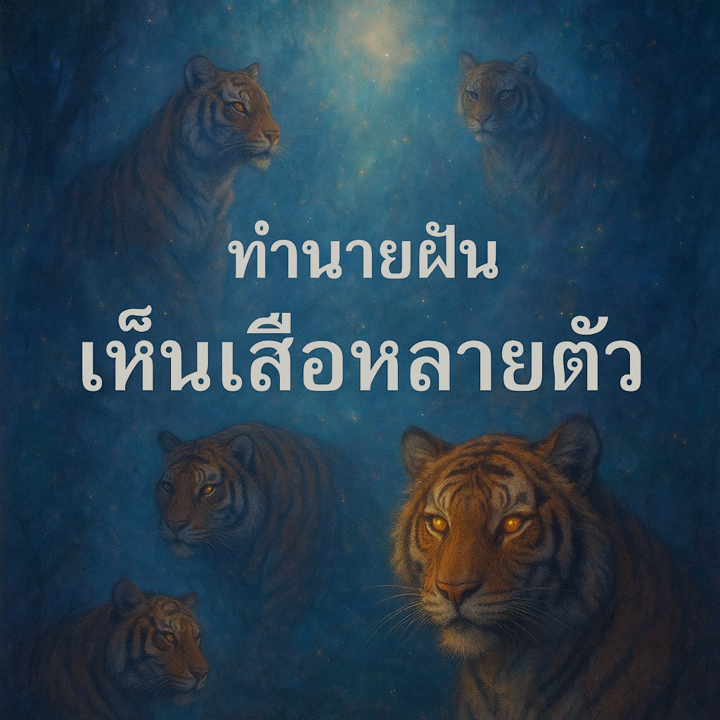 ทำนายฝัน เห็นเสือหลายตัว